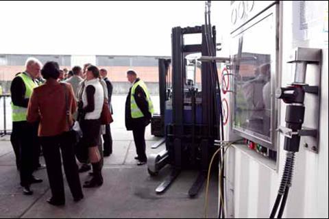 The new Linde Gas hydrogen fuel station.